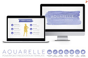 Aquarelle Powerpoint Template, a Presentation Template by Blixa 6 Studios (Thumbnail 1 of 5)