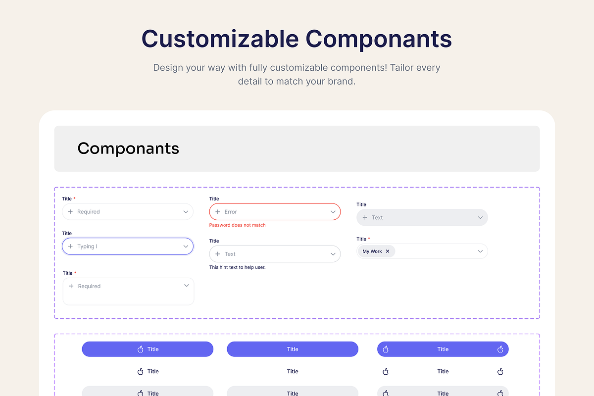 TaskWhiz Planning App UI Kit preview 3