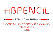 HBPENCIL SVG Font, a Font by Industrial Artworks (Thumbnail 1 of 2)