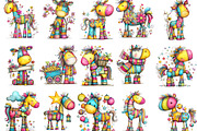 Chinese New Year Horse Clipart, an Illustration by Designking (Thumbnail 2 of 5)