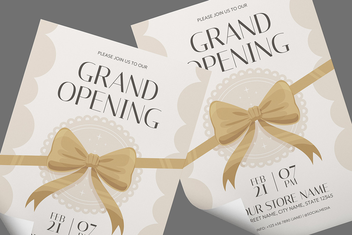 2026 Grand Opening Invitation, an Invitation Template by Gumico Studio. (Photo 3 of 3)