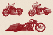 Vintage Motorcycle Engraving, a Transportation Illustration by Kaizla03 (Thumbnail 4 of 5)