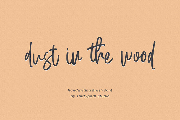 Dust in the wood font preview 8