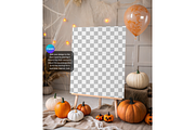 Pumpkin Party Easel Template, a Product Mockup by MockupWizard (Thumbnail 3 of 5)