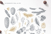 Christmas hand drawn set, a Decorative Illustration by Ekaterina (Thumbnail 2 of 16)