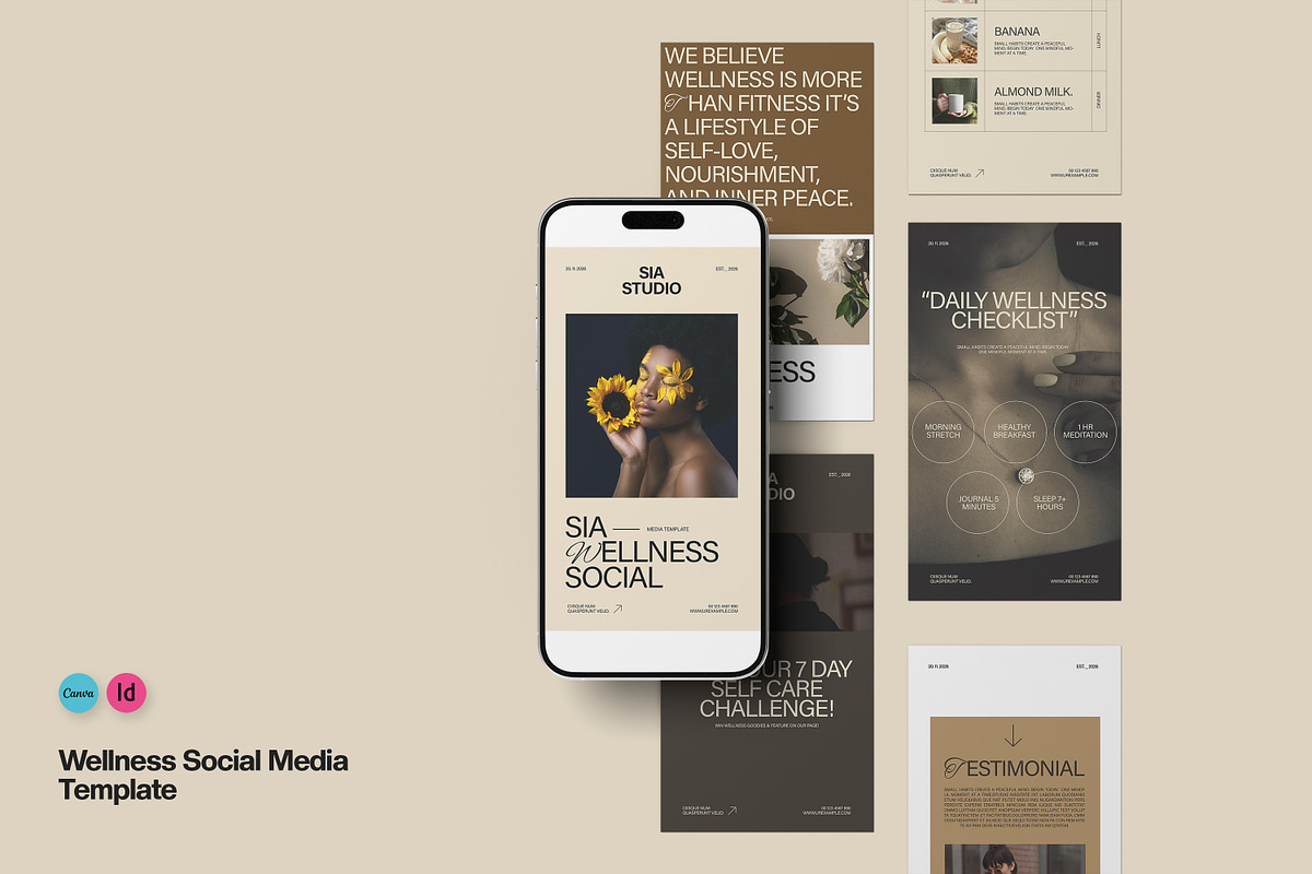 SIA Wellness Social Media Template