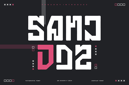 Sanjodz - Space & Futuristic Font, a Sans Serif Font by QR Design Studio