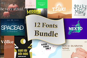 Font Bundle 12 Fonts Variant, a Font by UInstrument