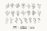 Wildflowers Line Art No:7, a Texture Illustration by Kaya Fonts (Thumbnail 10 of 17)