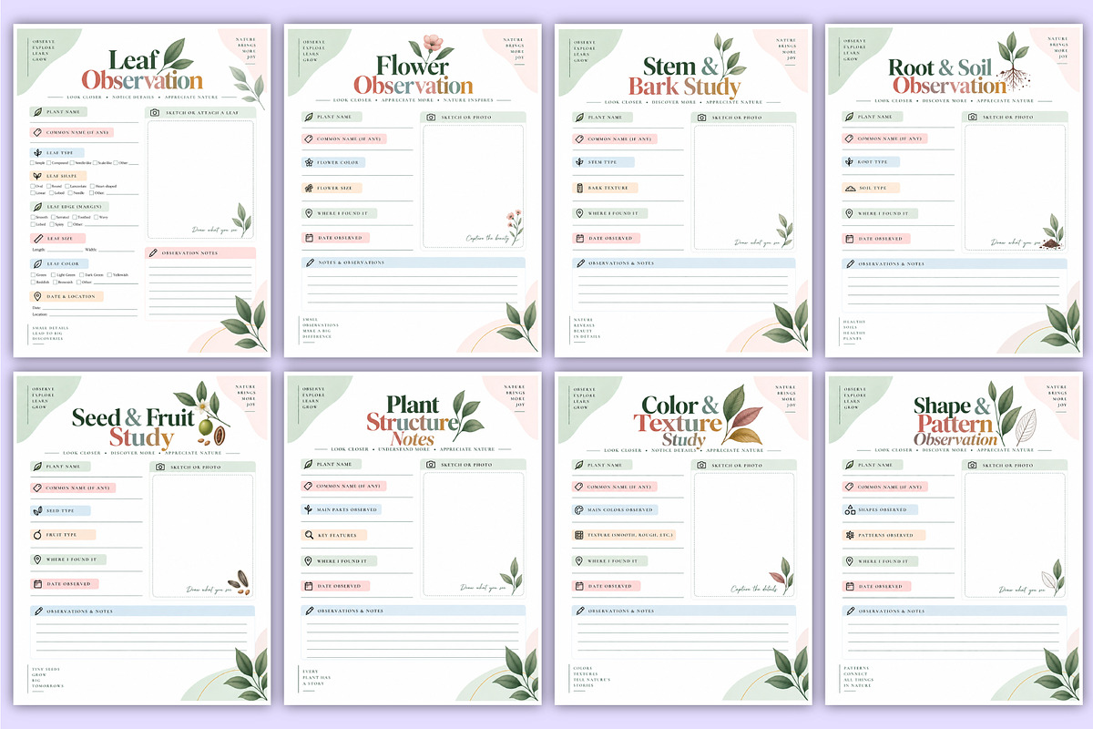 Botanical Observation Journal kdp, a Stationery Template by Mustafiz (Photo 3 of 4)