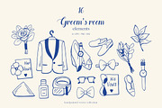 Whimsical Hand Drawn Set Wedding Day, an Object Illustration by ViktoriyaD (Thumbnail 9 of 17)