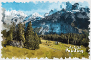Art Oil Painting Photoshop Action, an Action Add-On by ridvanpars (Thumbnail 10 of 10)