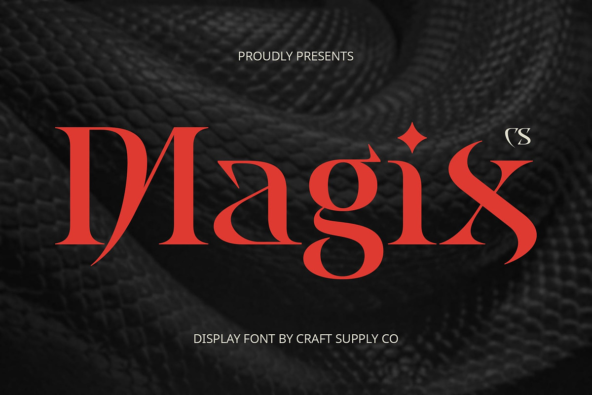 CS Magix – Display Serif Font, a Serif Font by Craft Supply Co. (Photo 1 of 8)