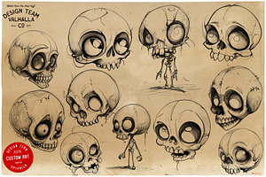 The Skull Sketch Book