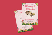 Floral Life Wedding Invitation, an Invitation Template by iDoodle Studio (Thumbnail 4 of 4)
