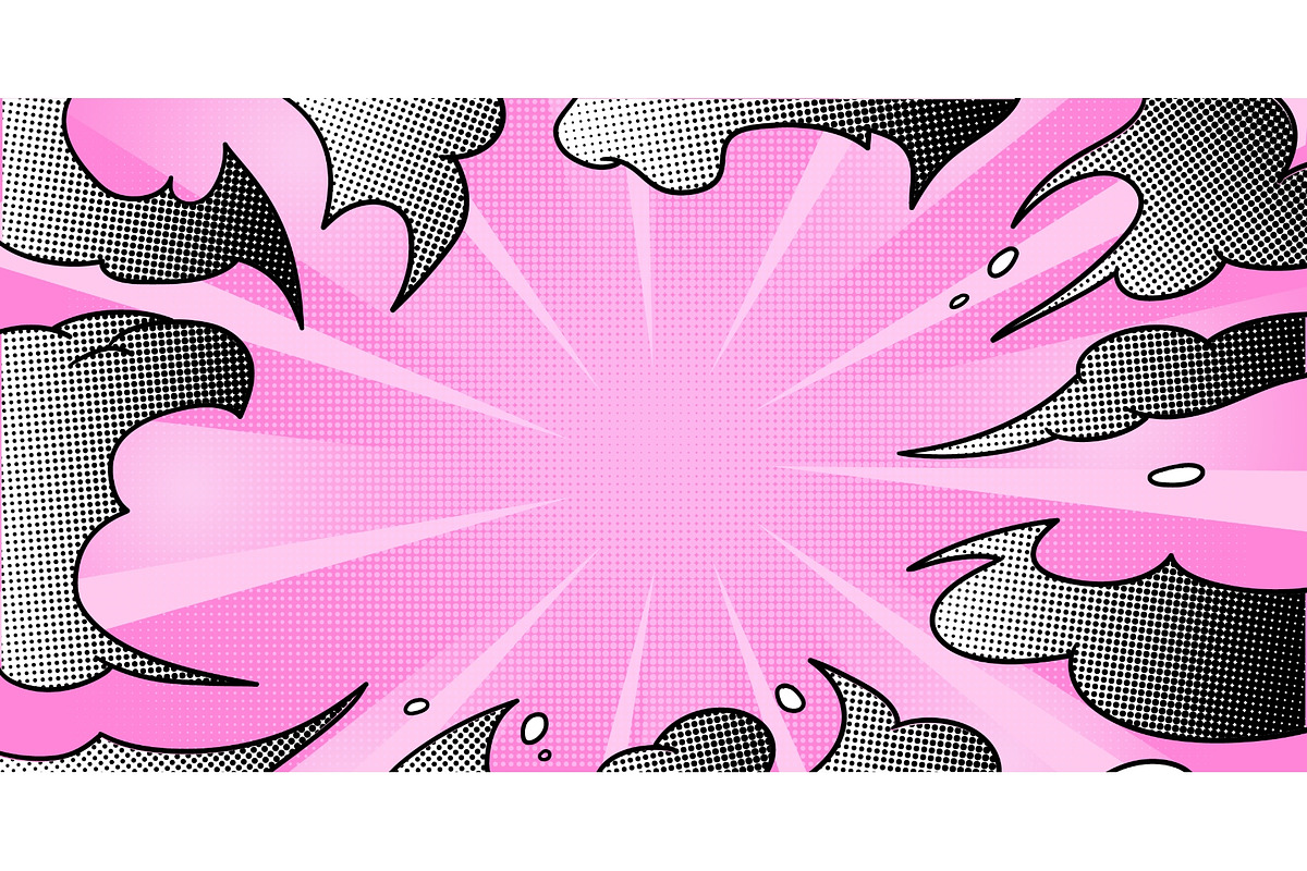 Comic book background with halftone, a Texture Illustration by art PVP - market (Photo 1 of 3)