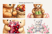 Watercolor Bear Picnic Sublimation, an Illustration by Artnoy (Thumbnail 4 of 8)