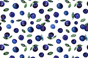 Very Berry Watercolor Patterns