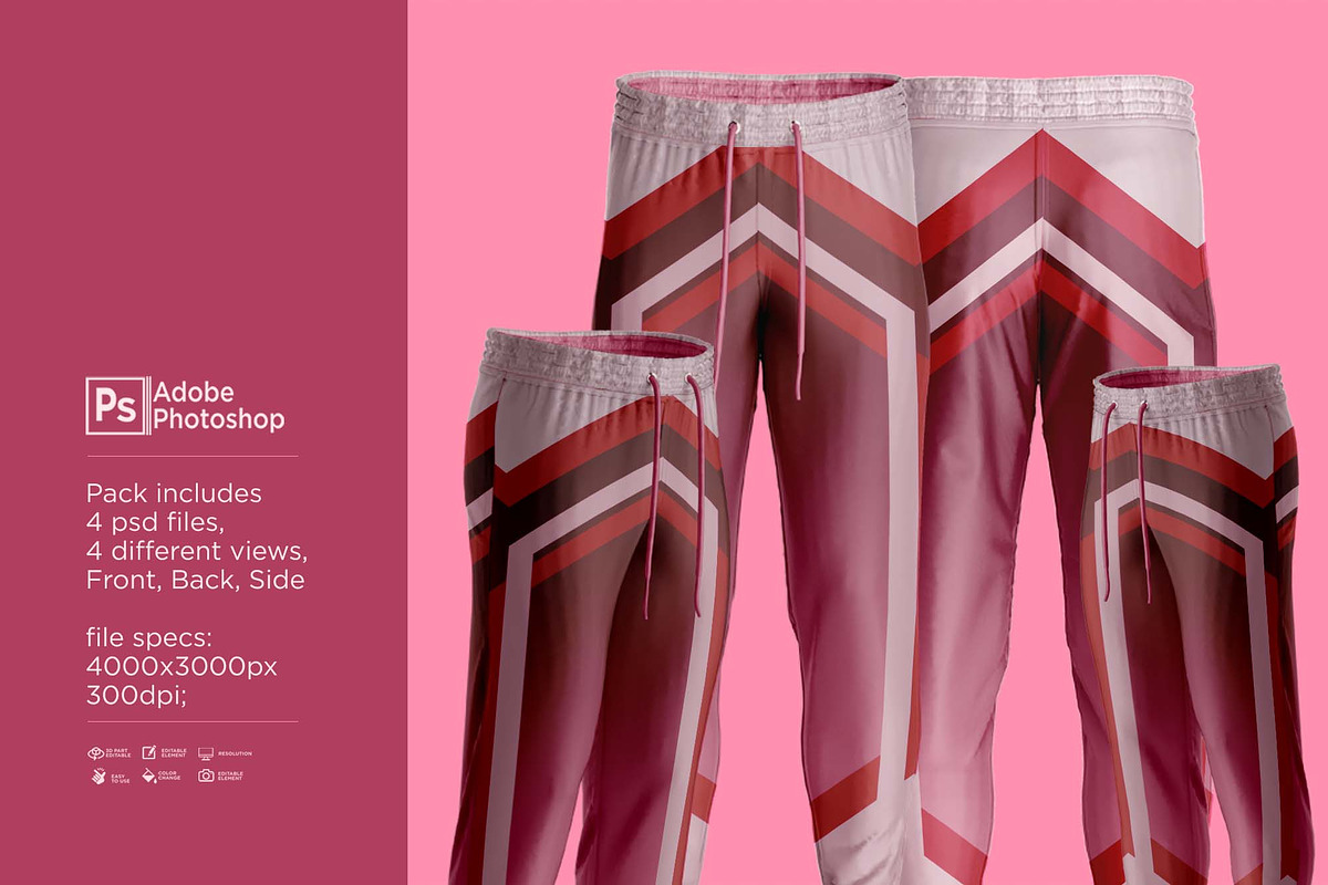 Men's Sport Pants Mockup, a Hoody Mockup by Nanggroe Scripting (Photo 2 of 9)