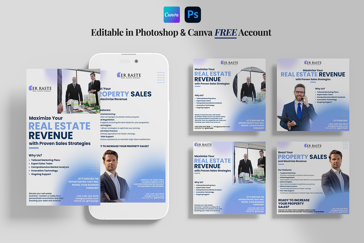 Real Estate Social Media Banners, a Social Media Template by PixelsDesign (Photo 2 of 4)