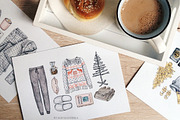 Holidays vibes - Christmas set, a Seasonal Illustration by alenaganzhela (Thumbnail 2 of 8)