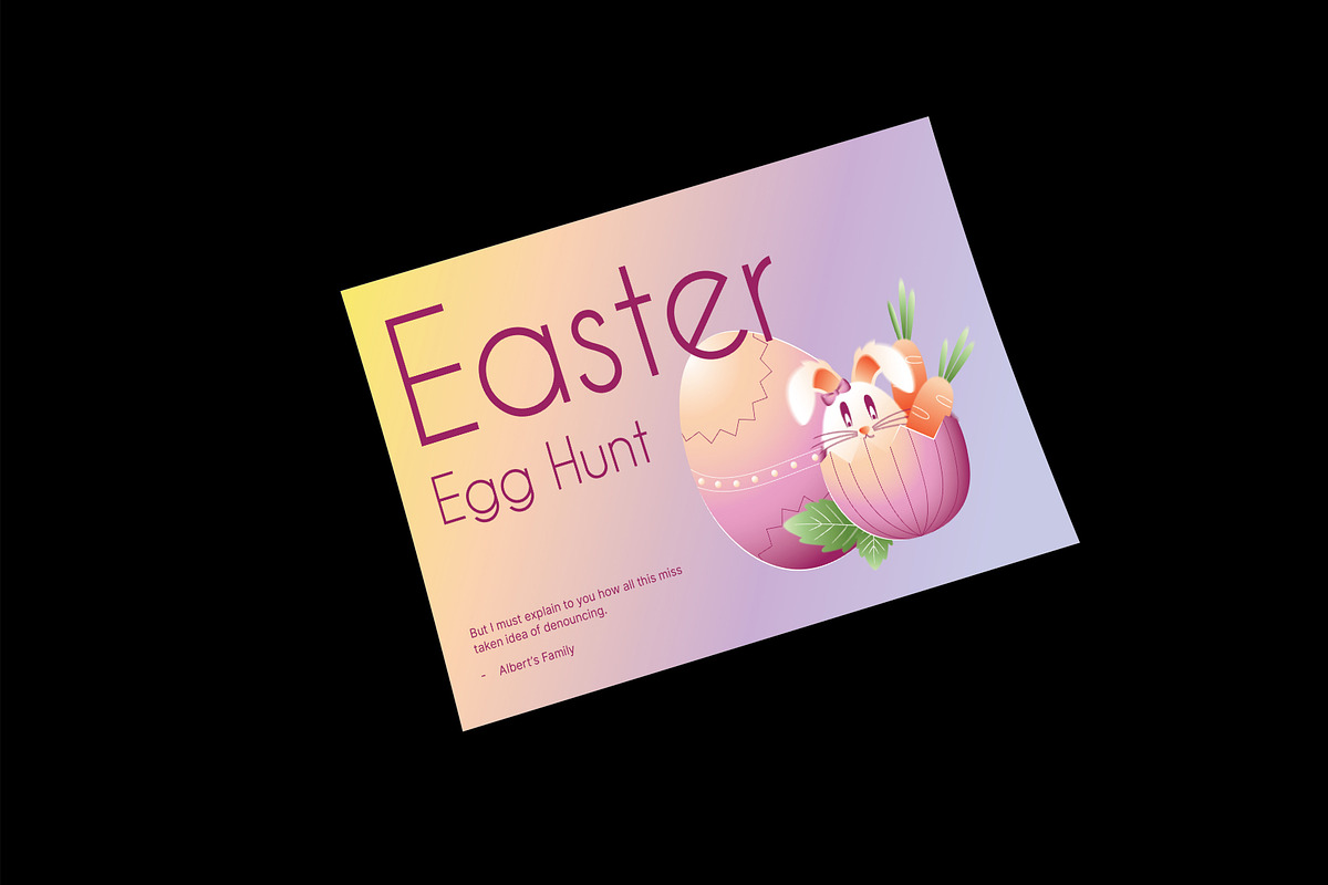 Easter Greeting Card, a Card Template by Neermana (Photo 2 of 4)