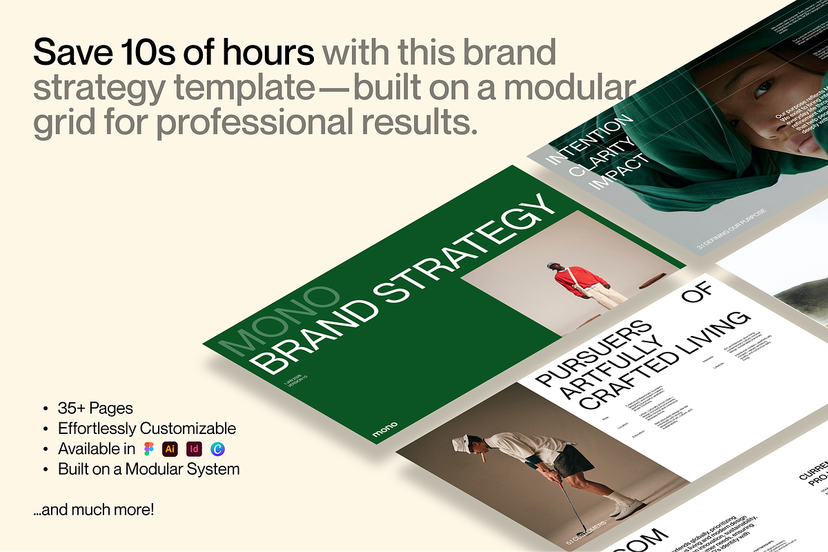 Brand Strategy Template, a Presentation Template by Monolime (Photo 2 of 9)