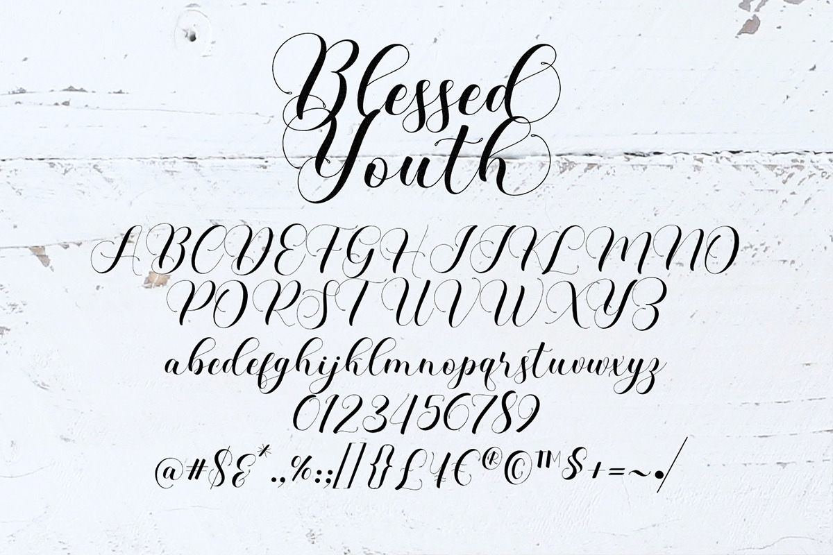 Blessed Youth Script, a Script Font by Artic Type (Photo 5 of 9)
