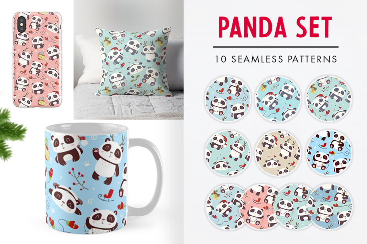 BIG SALE! Christmas patterns bundle, a Pattern Graphic by SunnyWS (Photo 5 of 10)