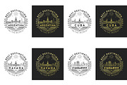 44 Linear City Badges, an Outline Icon by Kursat Unsal (Thumbnail 21 of 25)