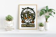 Vintage Halloween Raccoon Skeleton, an Illustration by Craft Nest (Thumbnail 4 of 6)