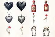 Black Dark Gothic Love Romance, an Illustration by CrexoraLab (Thumbnail 2 of 5)