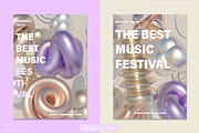 CHROMIUM - 3D Shapes Backgrounds, a Background Graphic by SCHÉRI (Thumbnail 3 of 16)