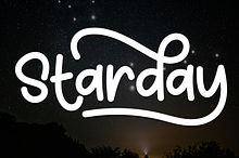 Starday | Script Font