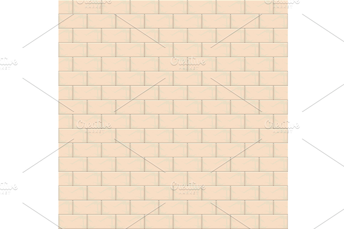 Beige brick wall seamless pattern, a Texture Graphic by orensila