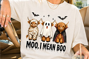 Cute Highland Cow Halloween Costumes, a Seasonal Illustration by Creative Art (Thumbnail 2 of 3)