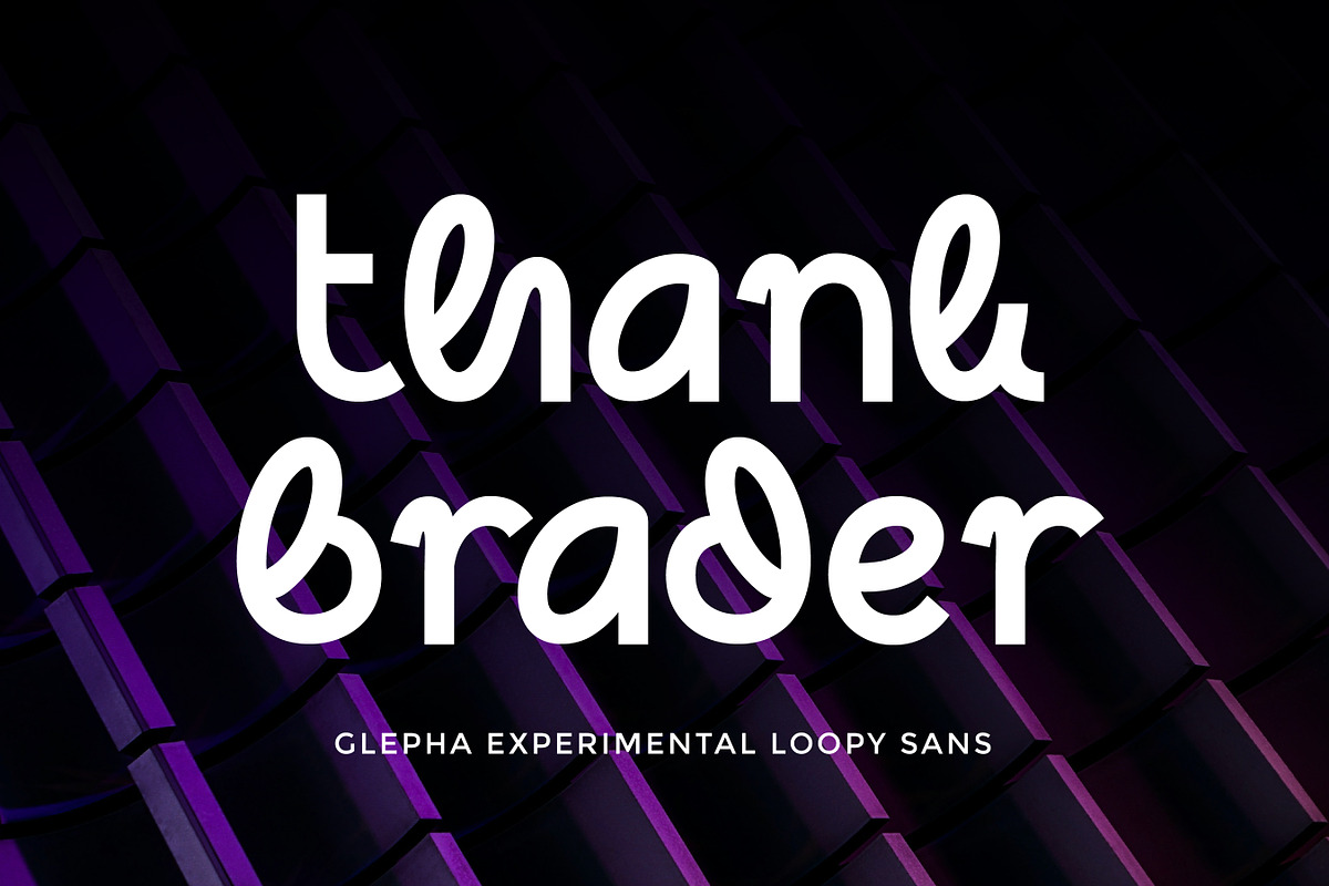Glepha - Loopy Sans Serif Font, a Sans Serif Font by Flawless And Co (Photo 10 of 10)