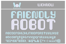 friendly robot font