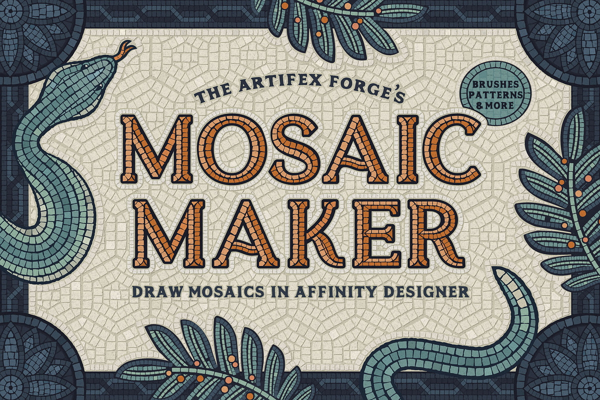 Mosaic Maker - Affinity Brushes, a Brush Add-On by The Artifex Forge (Photo 1 of 12)