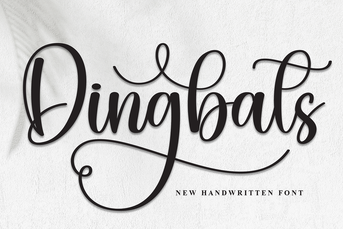 Dingbats | Script Font, a Handwritten Font by Scratchones (Photo 1 of 9)