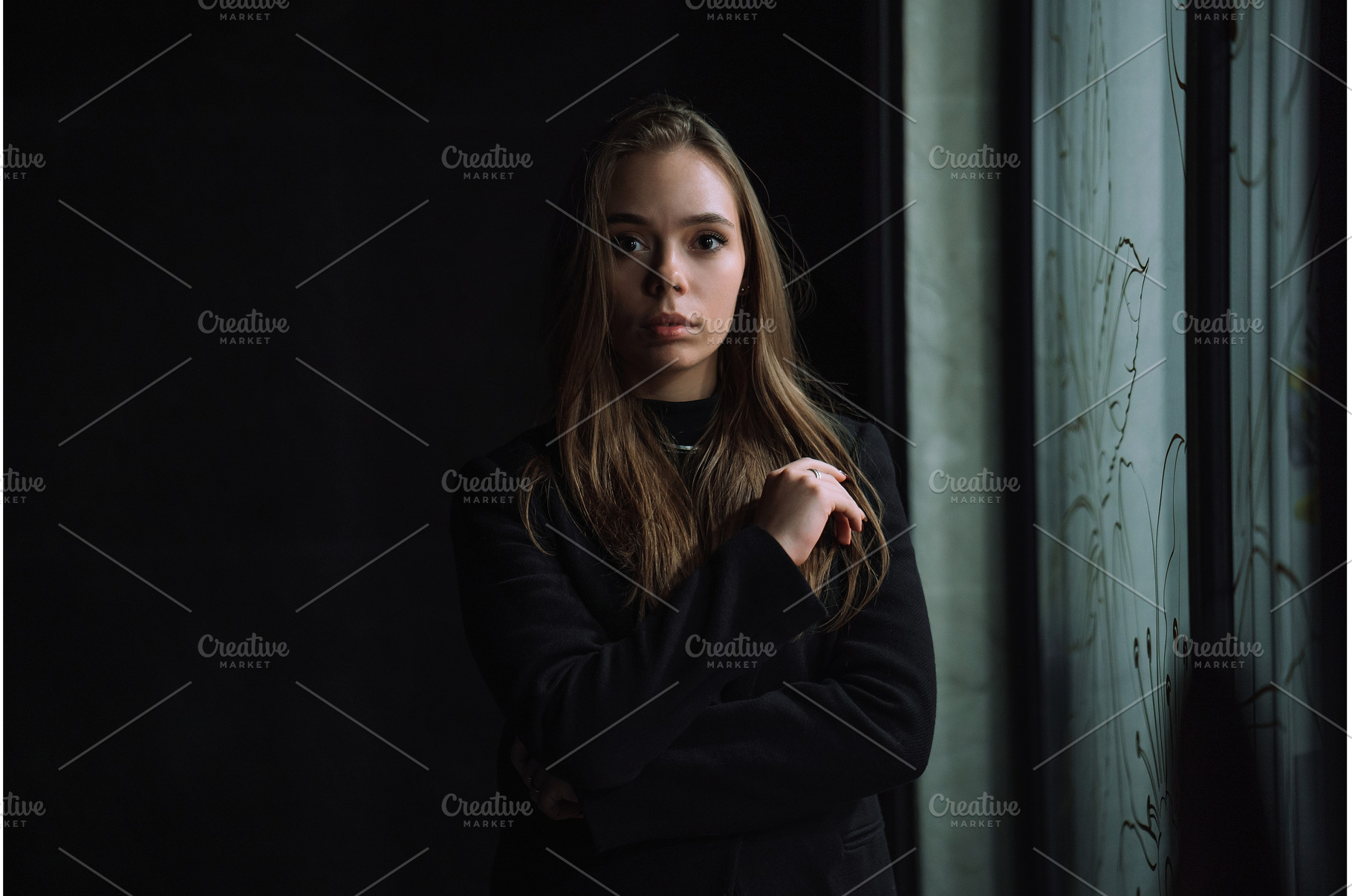 Low key portrait of a mysterious, a Beauty & Fashion Photo by Red Hot Chili Pepper Shop