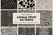 Seamless Animal Print Patterns, a Pattern Graphic by Jaclyn Caris (Thumbnail 1 of 13)