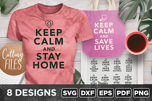 Keep Calm Quotes 8 Designs Bundle