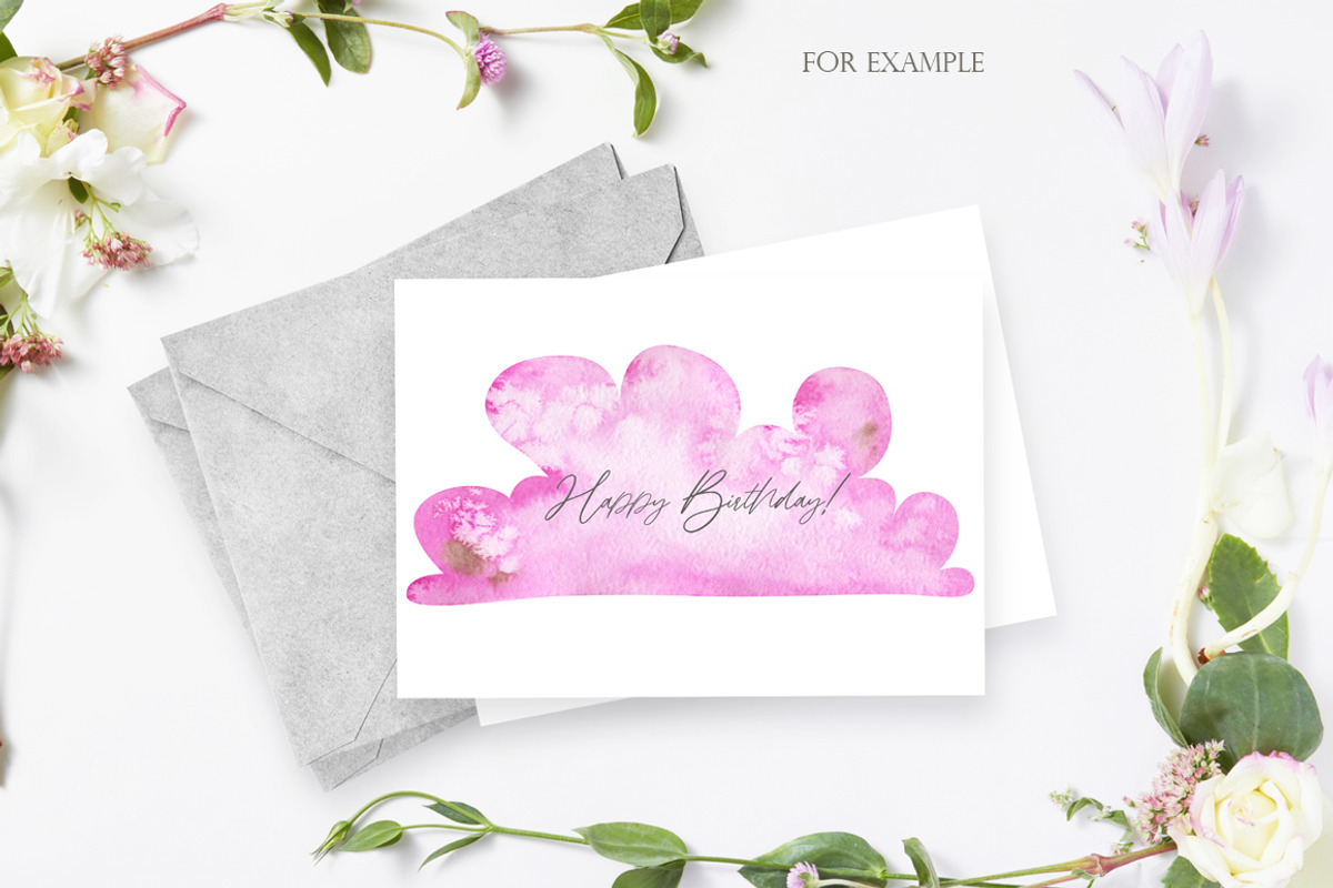 Watercolor Summer Sky Clipart, an Object Graphic by OrangePeafowlArt (Photo 5 of 8)