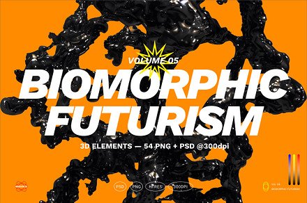Biomorphic Futurism - Vol.05, an Object Graphic by Nomad Visuals