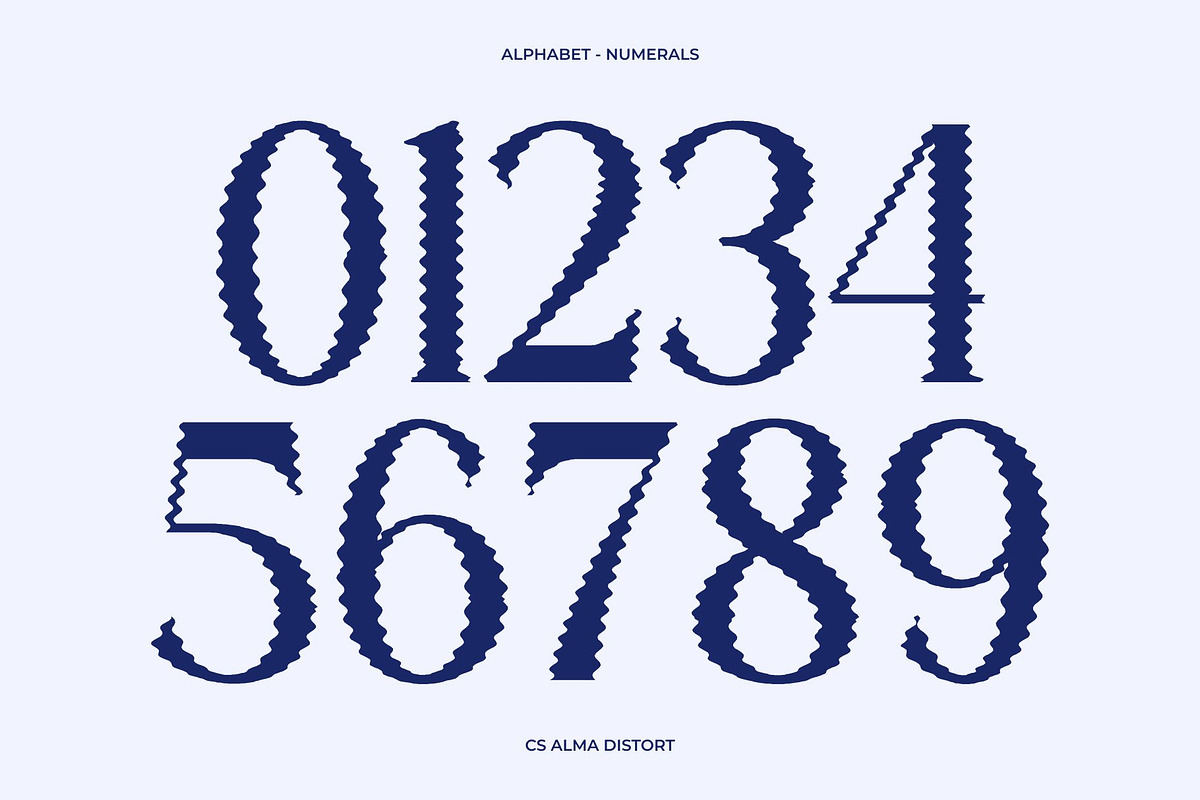 CS Alma Distort, a Serif Font by Craft Supply Co. (Photo 6 of 8)
