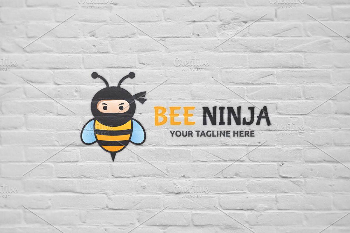 Bee Ninja Logo, a Branding & Logo Template by Martin-Jamez (Photo 3 of 3)