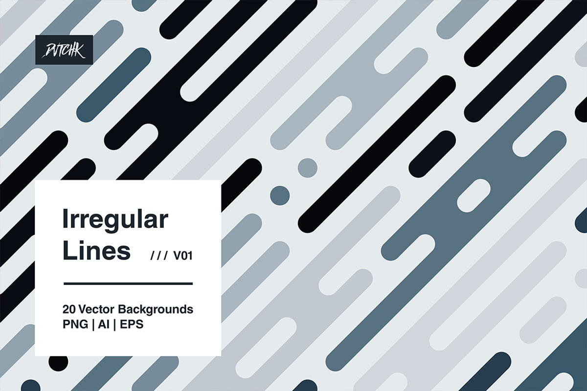 Irregular Lines - Vector Backgrounds, a Background Graphic by dvtchk (Photo 9 of 13)