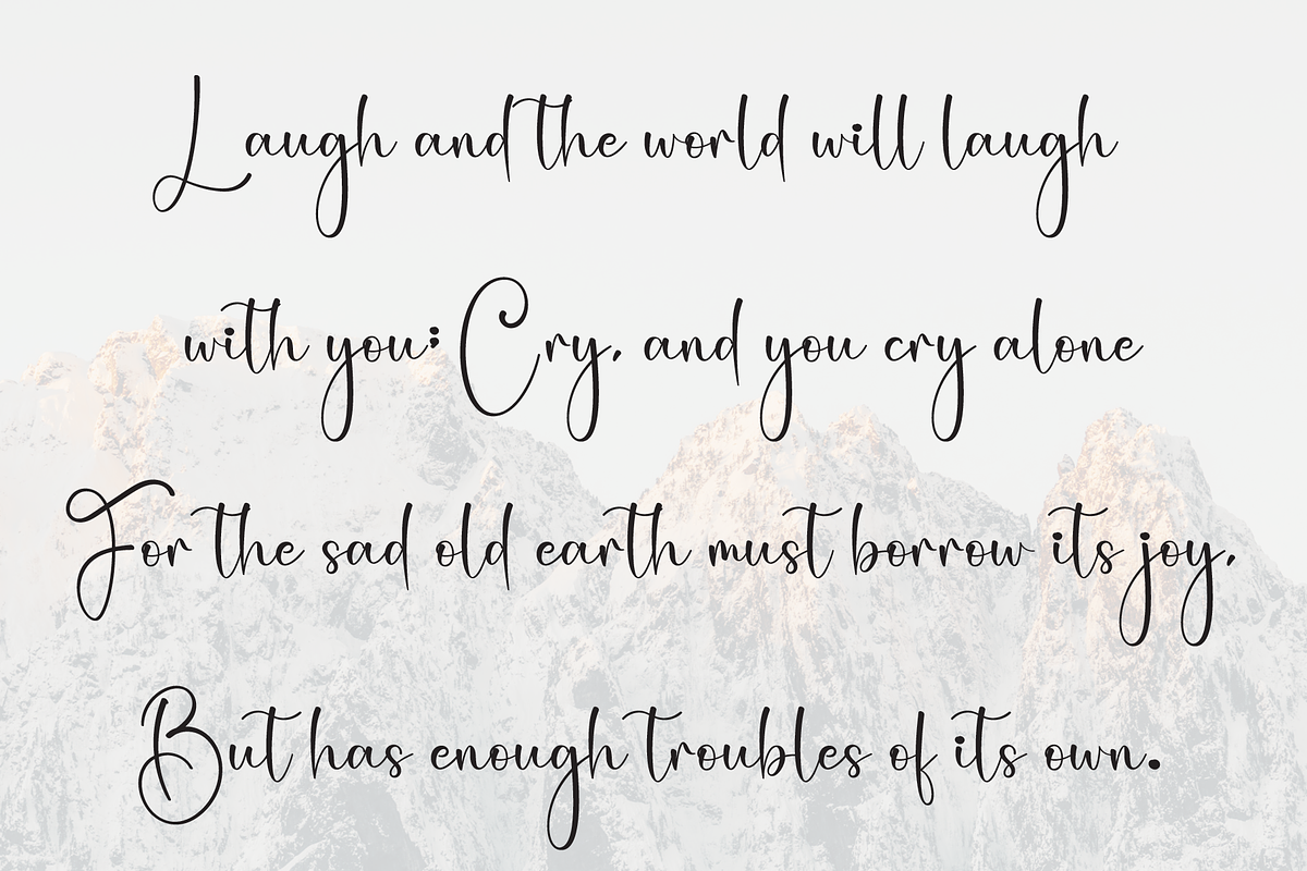 Morning Vacation | Script Font, a Handwritten Font by Scratchones (Photo 6 of 9)