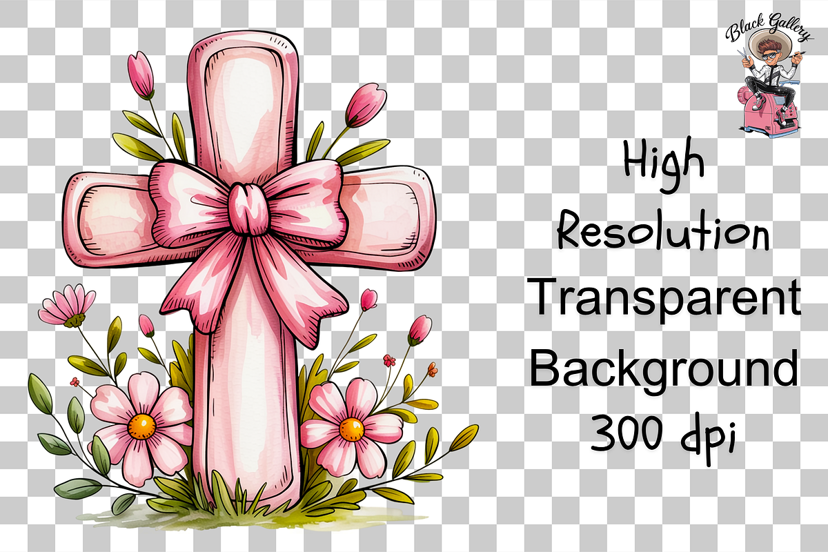 Pink Cross PNG Bundle, a Graphic by Clipart Studio (Photo 11 of 11)